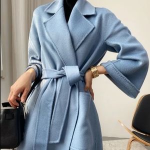 Genuine wool trench coat